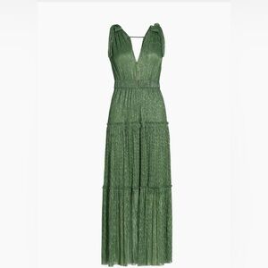 Sabina Musayev Helena Metallic Green Gown, size M